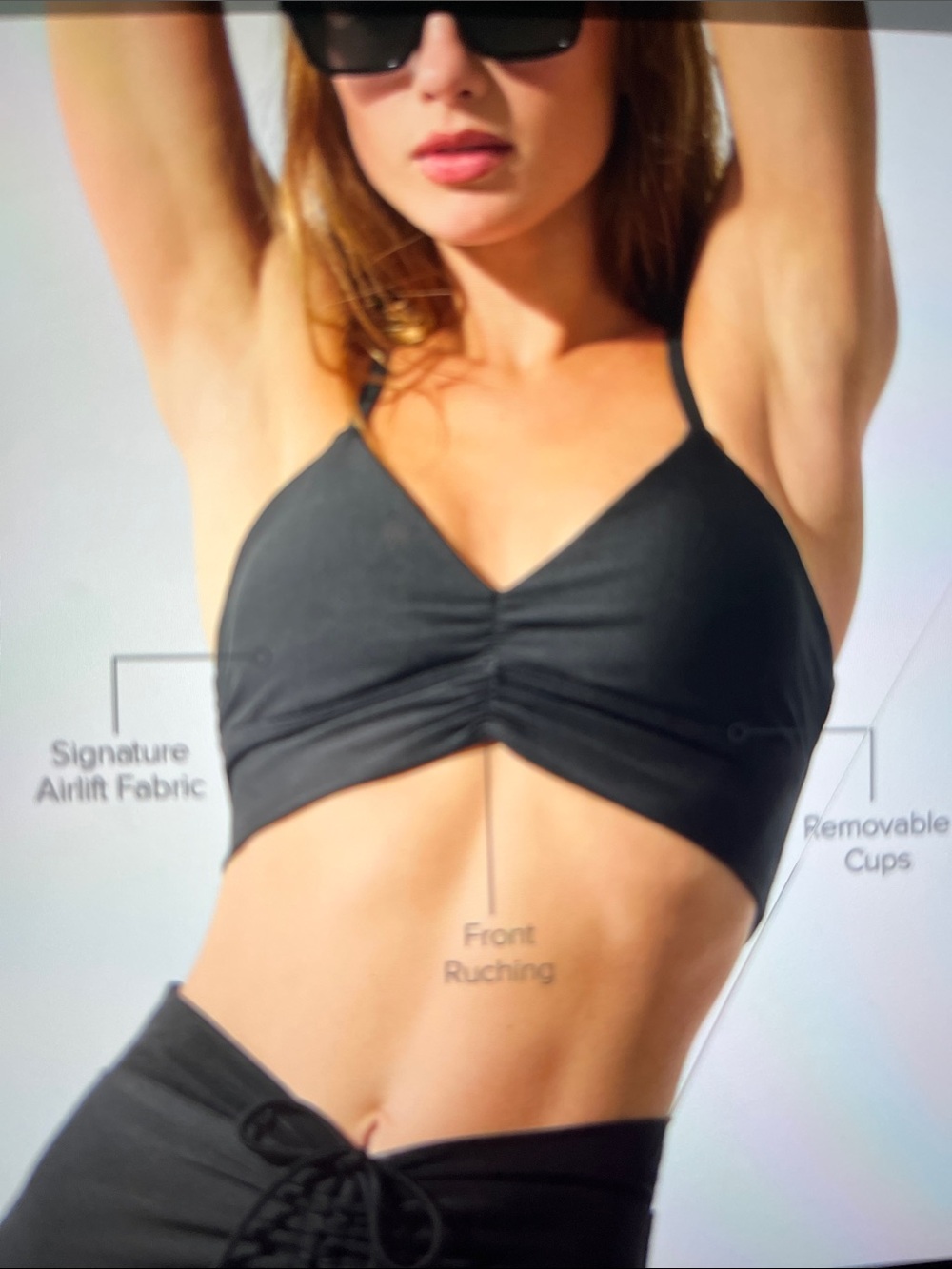 Alo Yoga Ruched Bra - Picture 8 of 9